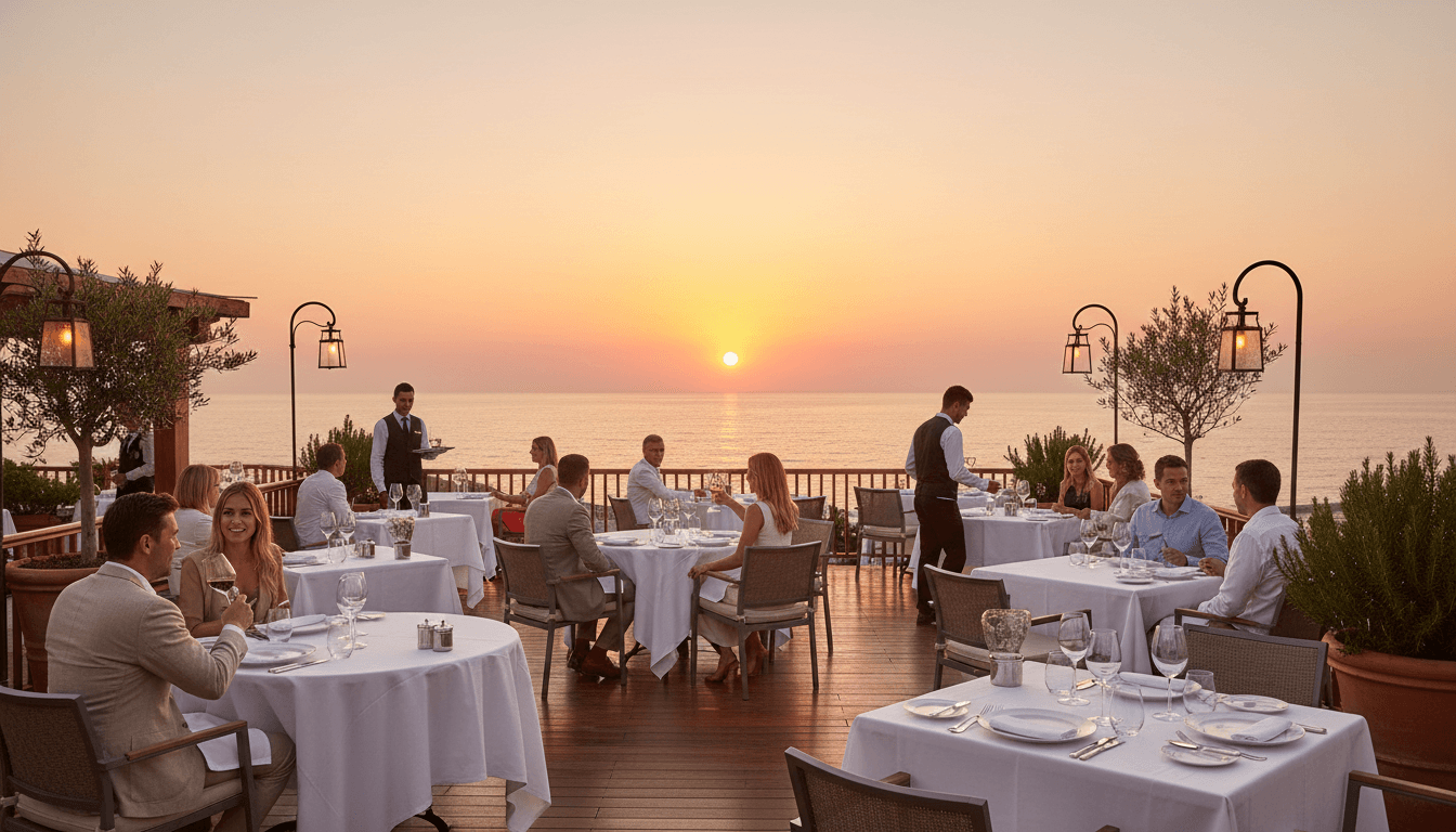 Front ocean dining experience